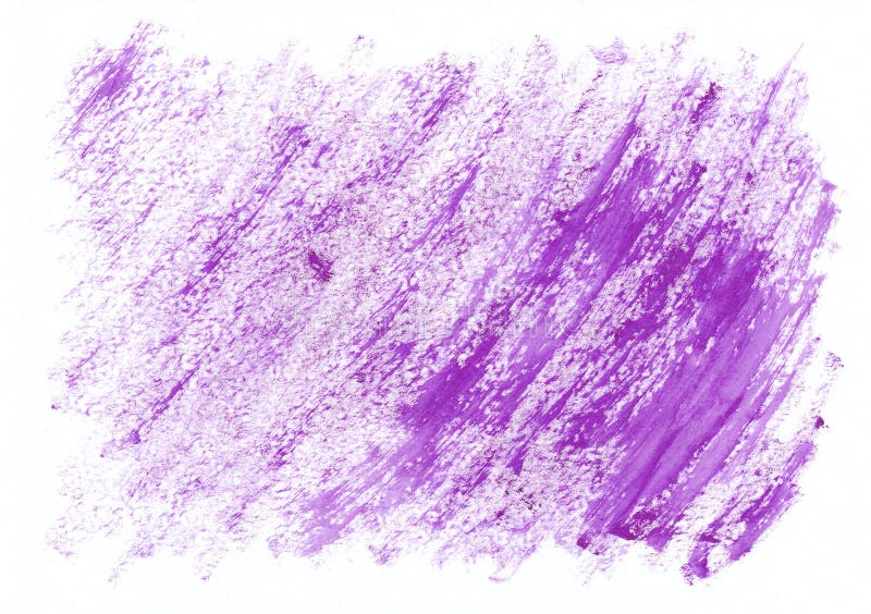 Purple dry horizontal watercolor hand drawn background. Beautiful diagonal hard strokes of the paint brush. R stock photo